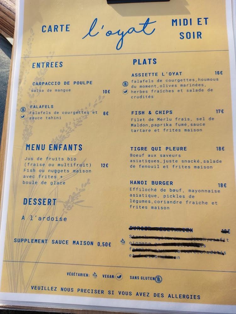 L'Oyat - Menu Image 1